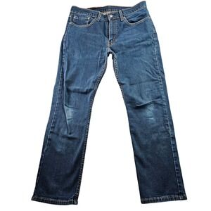 Levi's 514 Jeans Mens 34x30 Blue Denim Red Tab Streetwear Mid-Rise Straight Leg